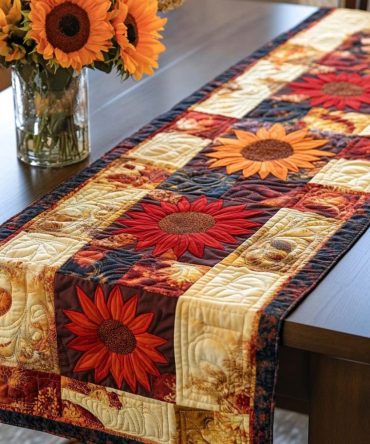 Fall Brilliance Quilted Table Runner