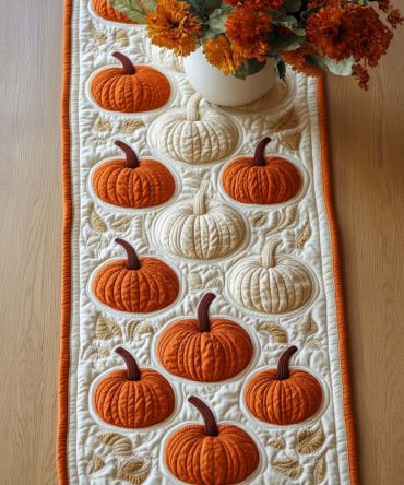 Fall Cozy Haven Quilted Table Runner
