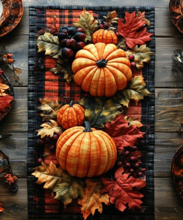 Fall Flavors Quilted Table Runner