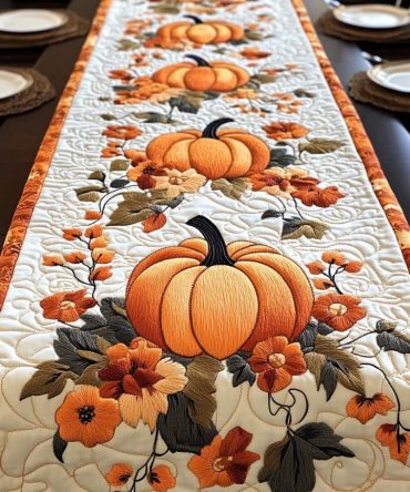 Fall Foliage Festival Quilted Table Runner