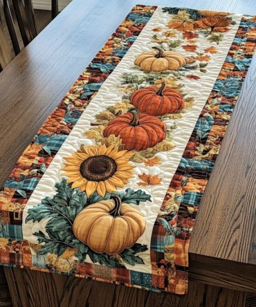 Fall Harmony Awaits Quilted Table Runner