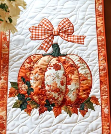 Fall Maple Magic Quilted Table Runner