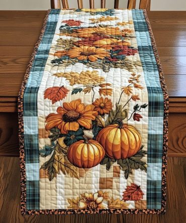 Fall Radiance Glows Quilted Table Runner