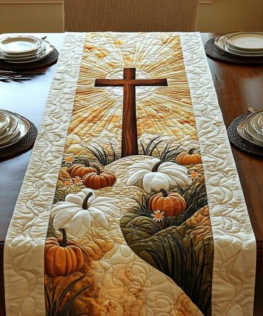 Fall For Jesus Quilted Table Runner