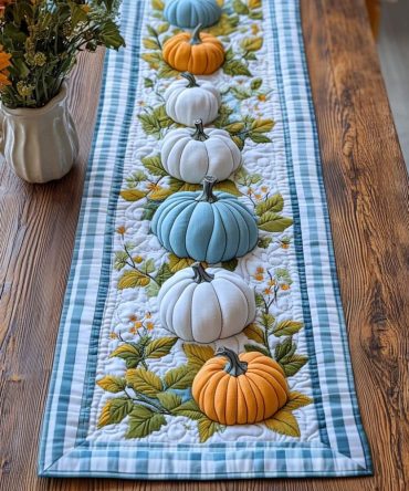 Falling Grace Quilted Table Runner