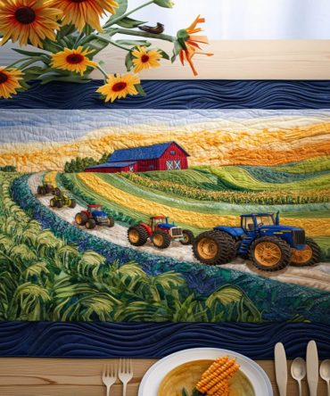 Farm Pathway Quilted Table Runner
