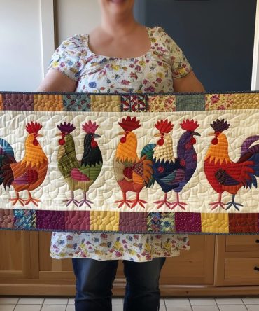 Feathered Friends Quilted Table Runner