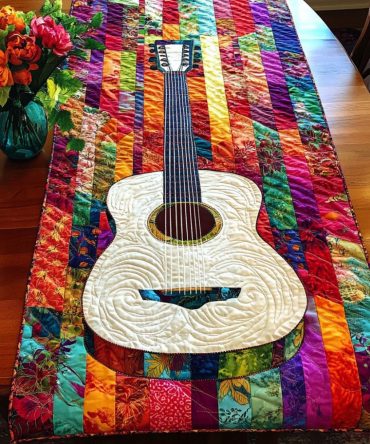 Festival Chords Quilted Table Runner