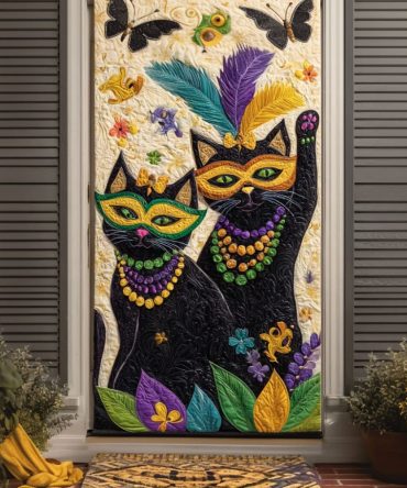 Festival Of Feathers Quilted Door Cover