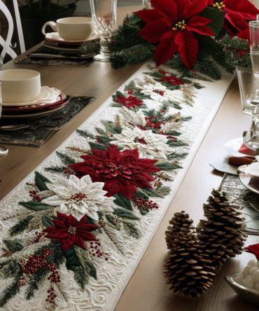 Festive Joy Quilted Table Runner