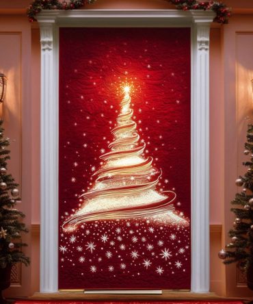 Festive Evening Quilted Door Cover