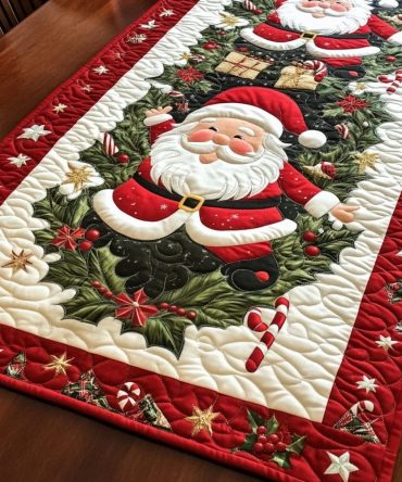 Festive Fir Quilted Table Runner