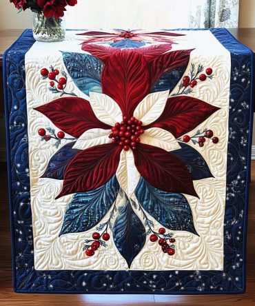 Festive Flora Quilted Table Runner