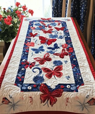 Festive Fourth Quilted Table Runner
