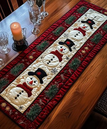 Festive Friends Quilted Table Runner