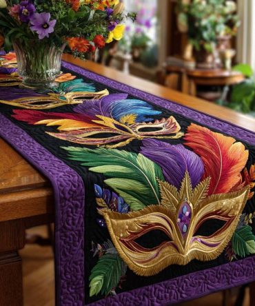 Festive Glow Quilted Table Runner