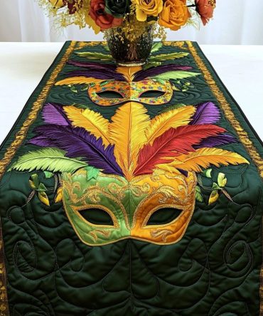 Festive Glow Quilted Table Runner