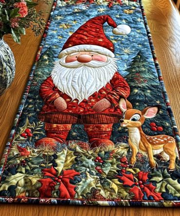 Festive Joy Quilted Table Runner