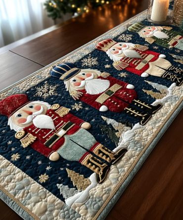 Festive Line Quilted Table Runner