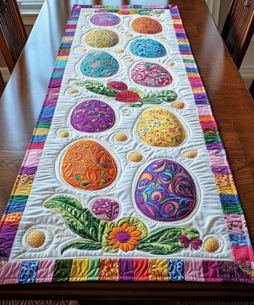Festive Shells Quilted Table Runner