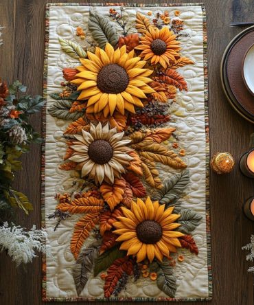 Field Of Joy Quilted Table Runner