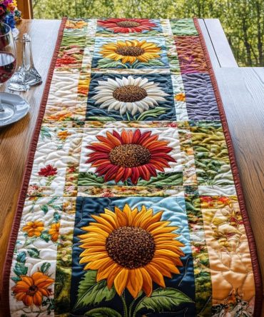 Fields Of Gold Quilted Table Runner