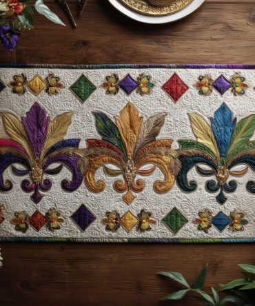 Fleur Fusion Quilted Table Runner