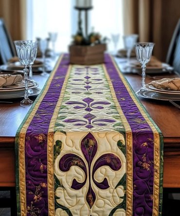 Fleur Noble Quilted Table Runner