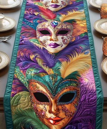 Fleur De Festival Quilted Table Runner