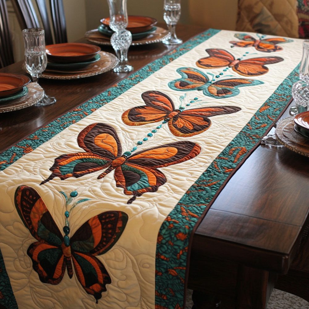 Flight Of Fancy Quilted Table Runner