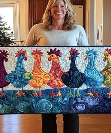 Flock Party Quilted Table Runner
