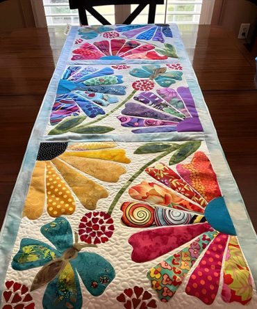 Floral Fiesta Quilted Table Runner