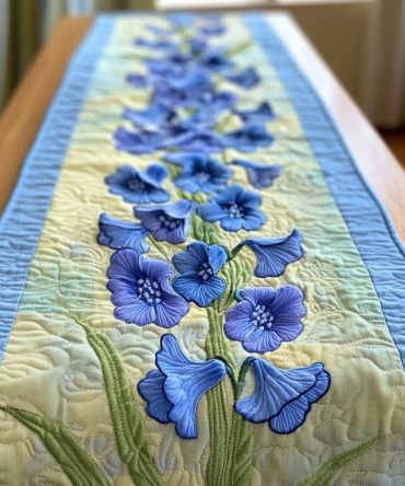 Floral Bell Quilted Table Runner