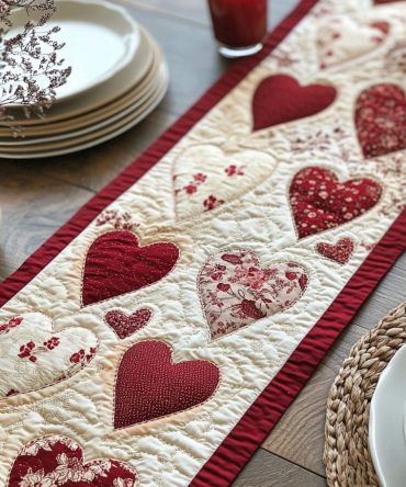 Floral Bliss Quilted Table Runner