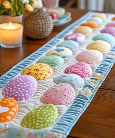 Floral Delight Quilted Table Runner