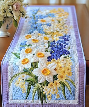 Floral Delights Quilted Table Runner