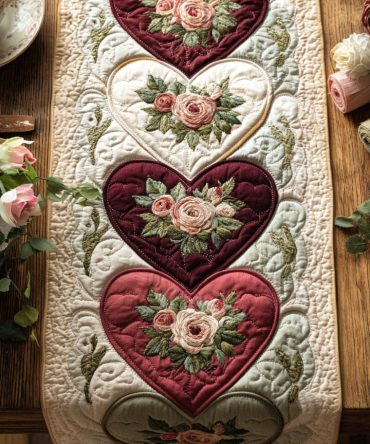 Floral Devotion Quilted Table Runner
