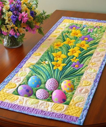 Floral Essence Quilted Table Runner