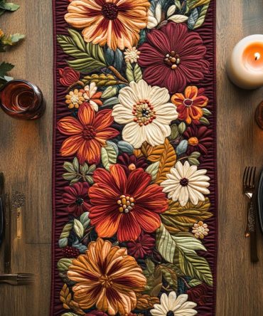 Floral Feast Quilted Table Runner