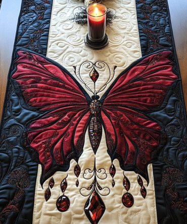 Floral Flutter Quilted Table Runner