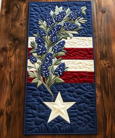 Floral Glory Quilted Table Runner