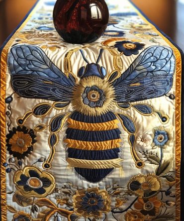 Floral Guardian Quilted Table Runner