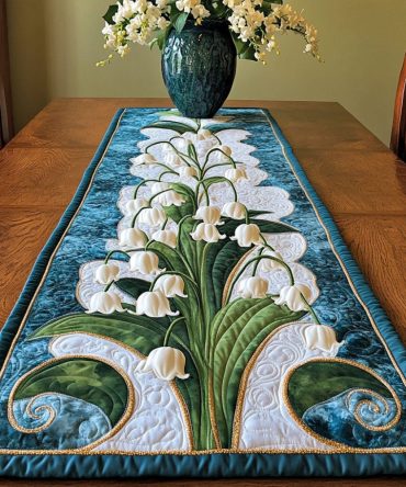 Floral Harmony Quilted Table Runner