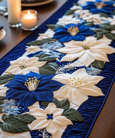 Floral Haven Quilted Table Runner