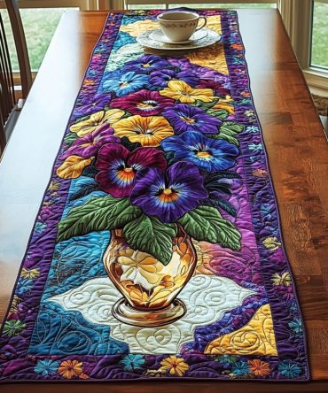 Floral Joy Quilted Table Runner
