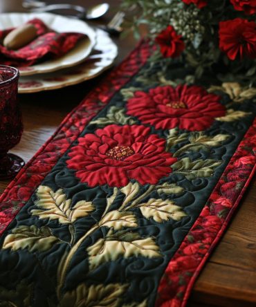 Floral Ohio Dream Quilted Table Runner