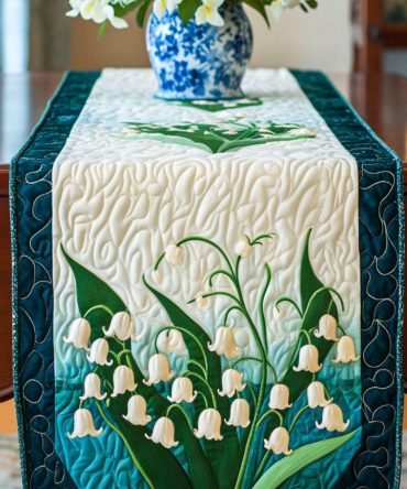 Floral Radiance Quilted Table Runner