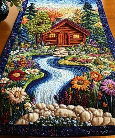 Floral Retreat Quilted Table Runner