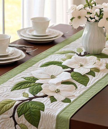 Floral Reverie Quilted Table Runner