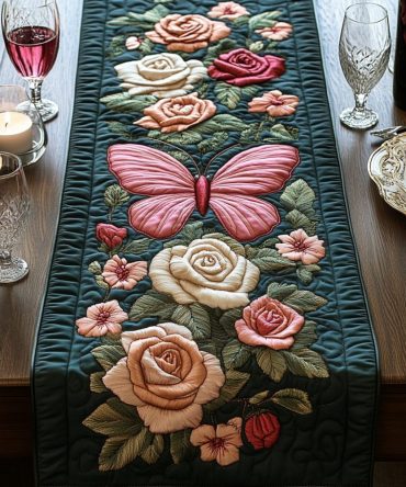 Floral Touch Quilted Table Runner